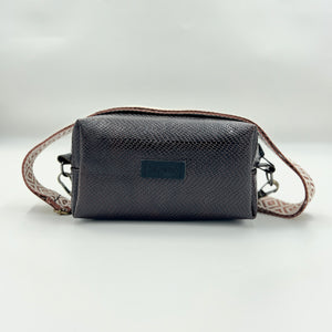 Dark Brown Leather Piccolo Rambler
