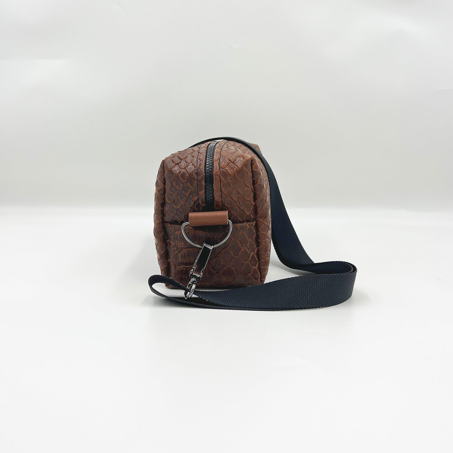 brown leather bag