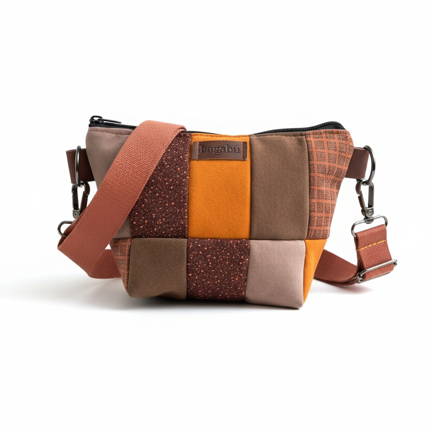 brown and orange vagabond bag