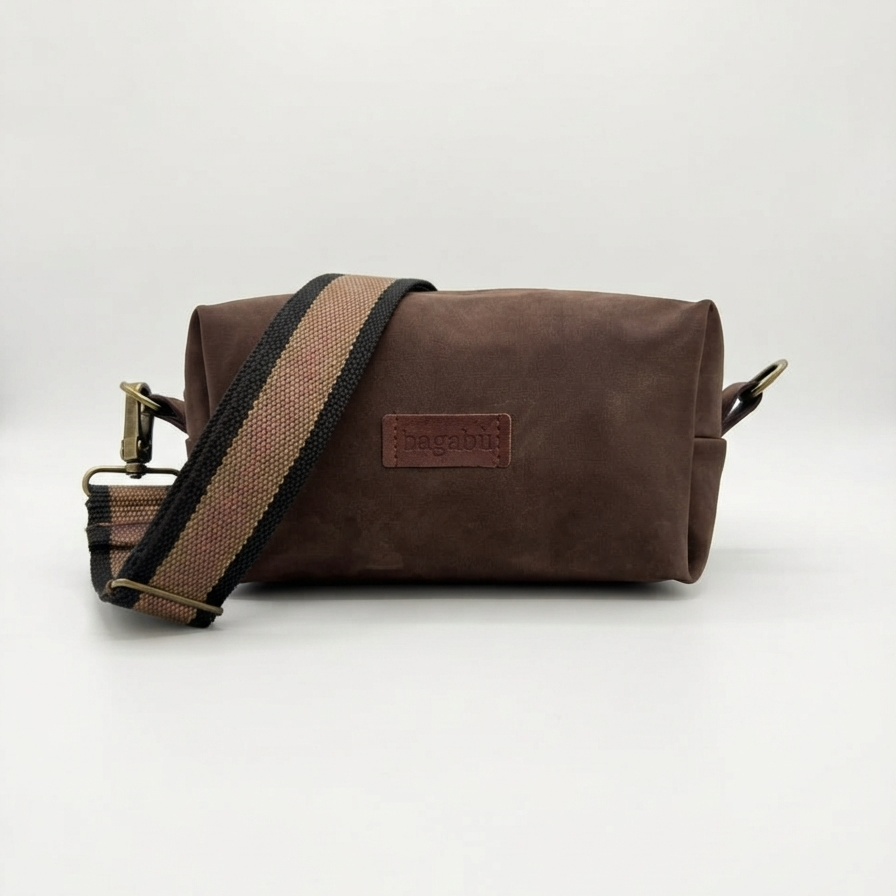 brown leather piccolo rambler bag
