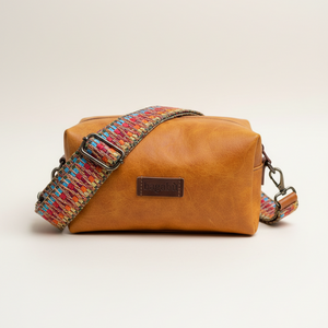 brown leather shoulder bag