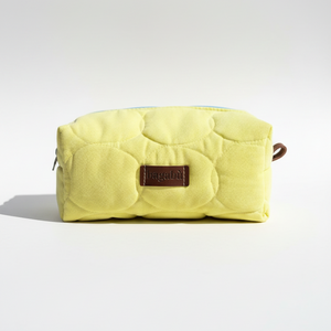 butter yellow toiletry bag