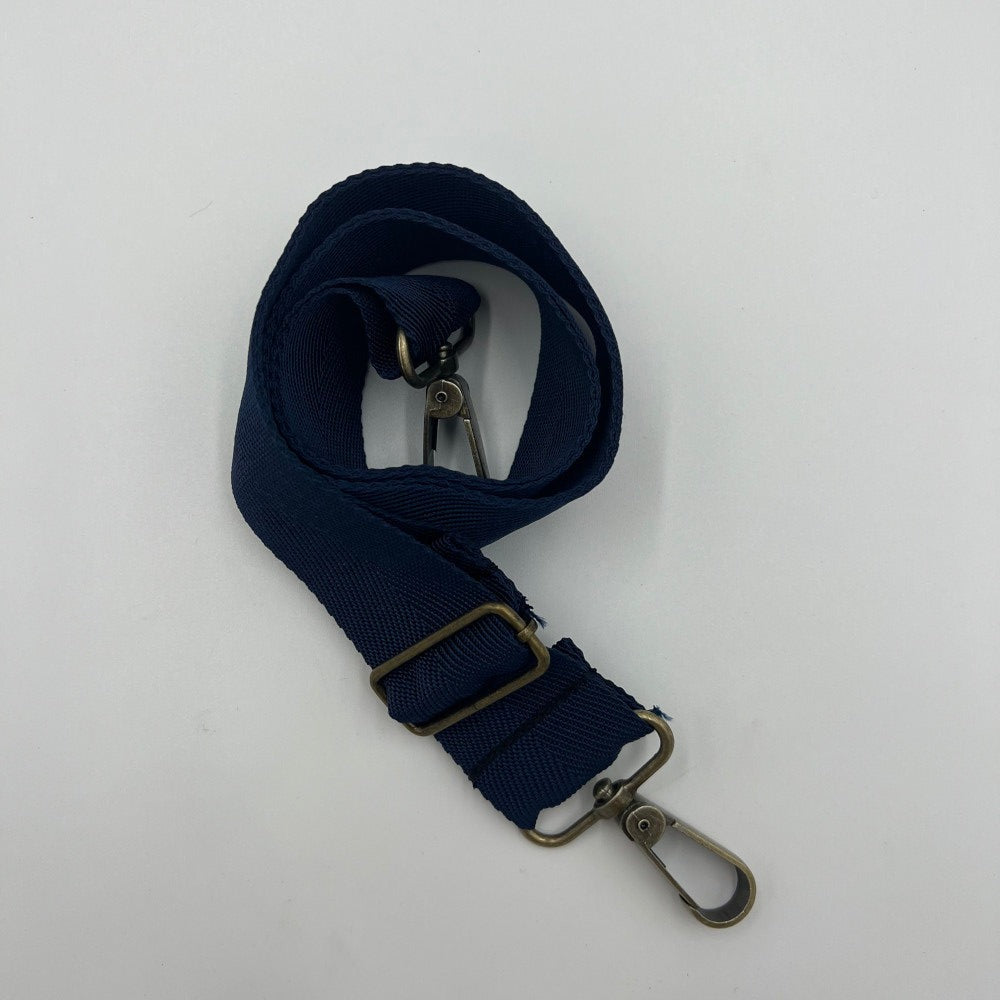 dark blue shoulder strap