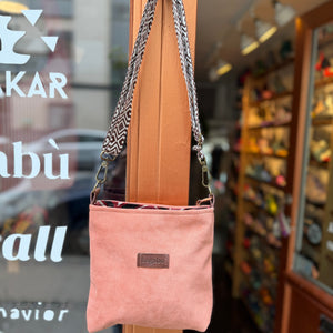 dusty pink marshmallow bag