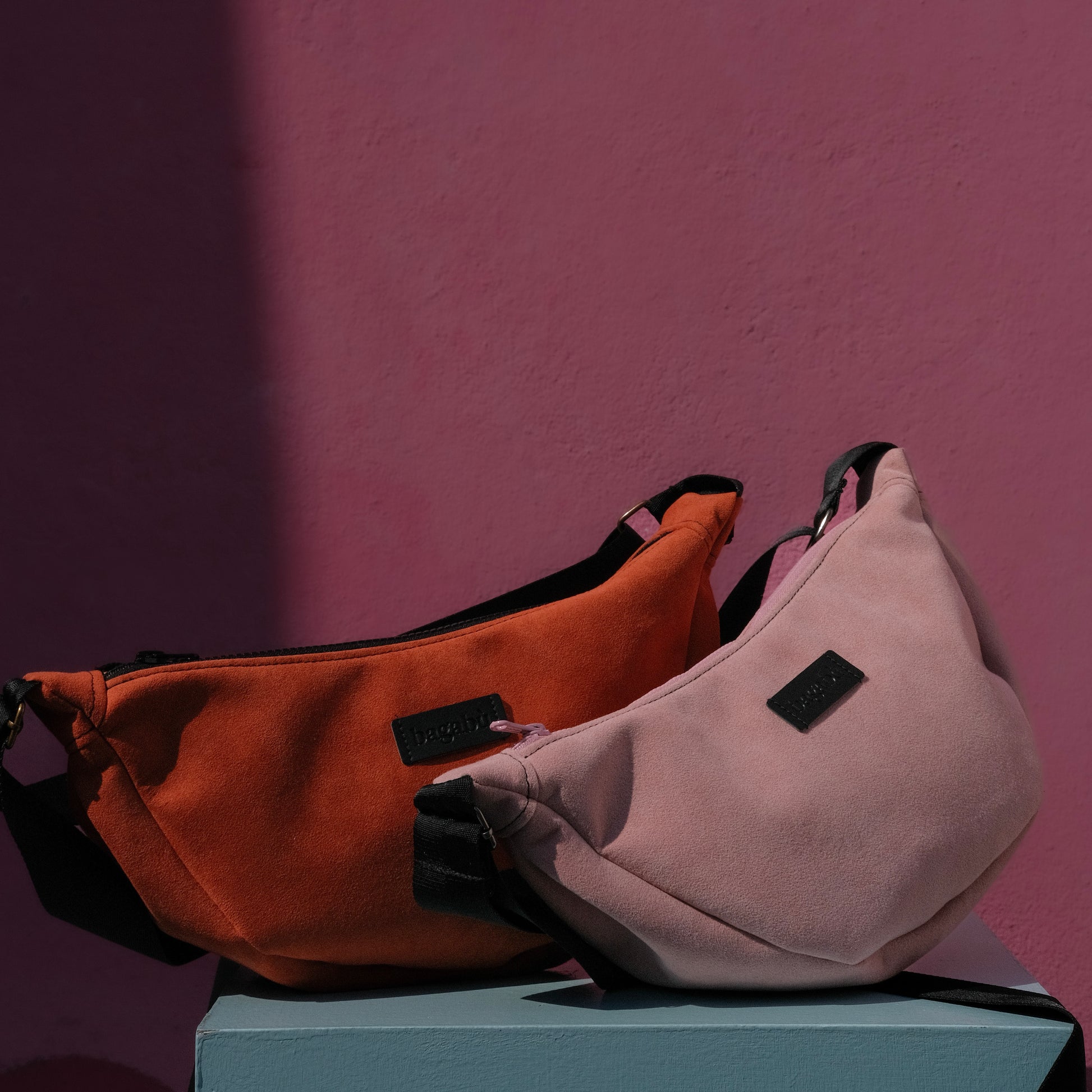 dusty pink bag