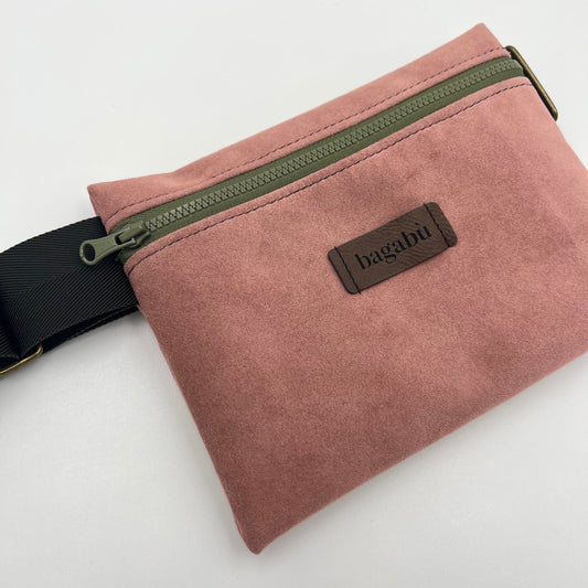 dusty pink belt bag