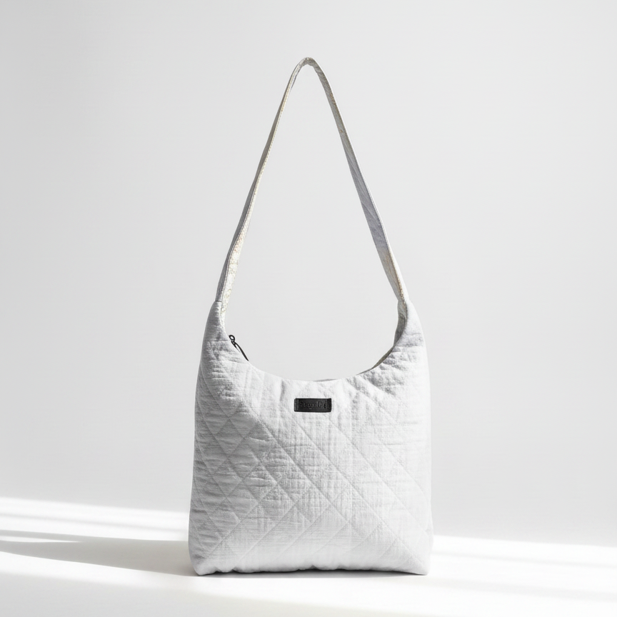 gray hobo bag