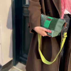 green vagabond patch bag