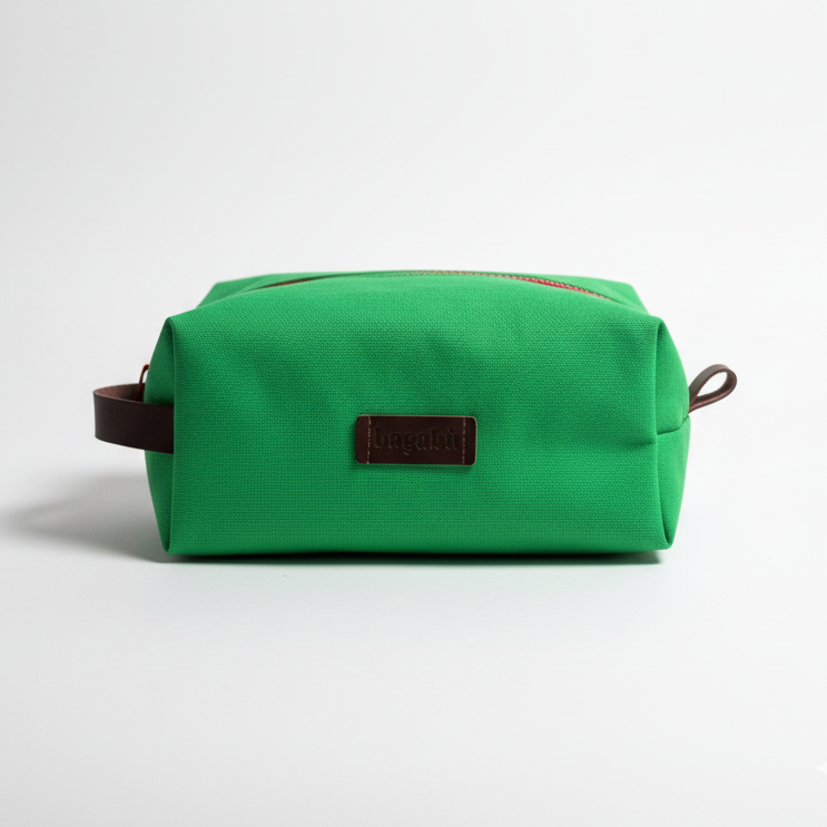 green  traveling bag