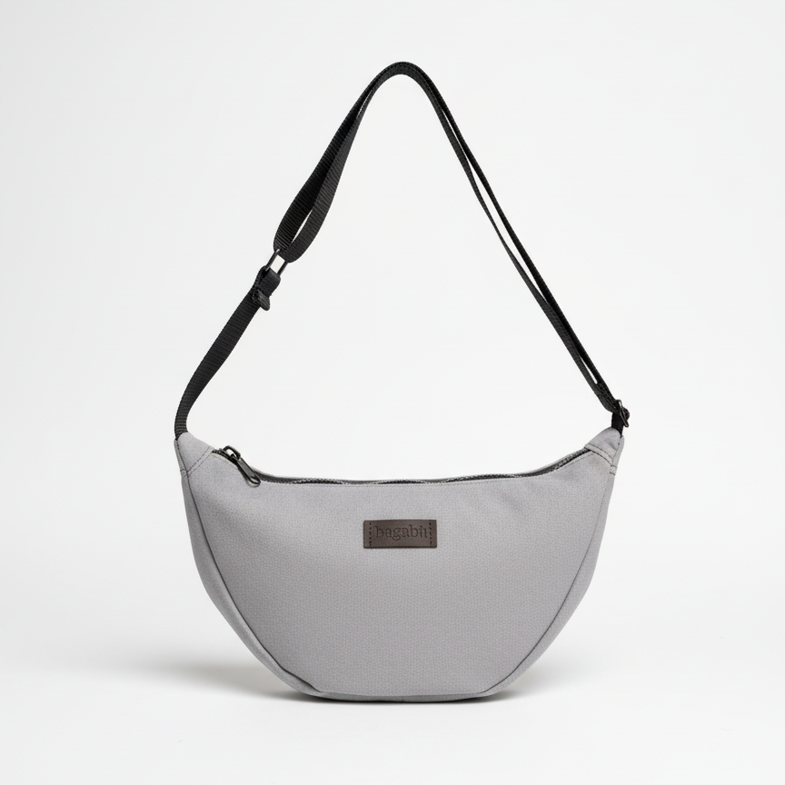 grey banana bag 