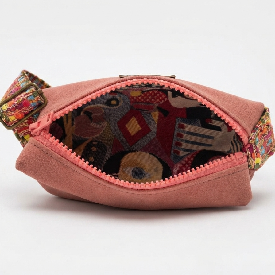 light pink belt bag