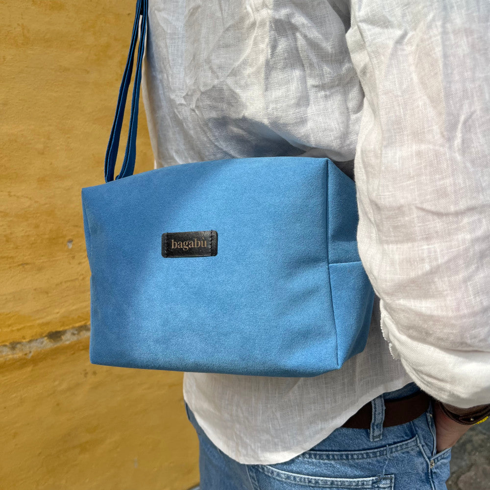 light blue unisex bag
