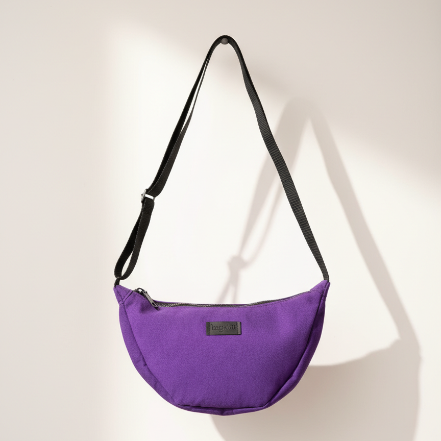 purple banana bag