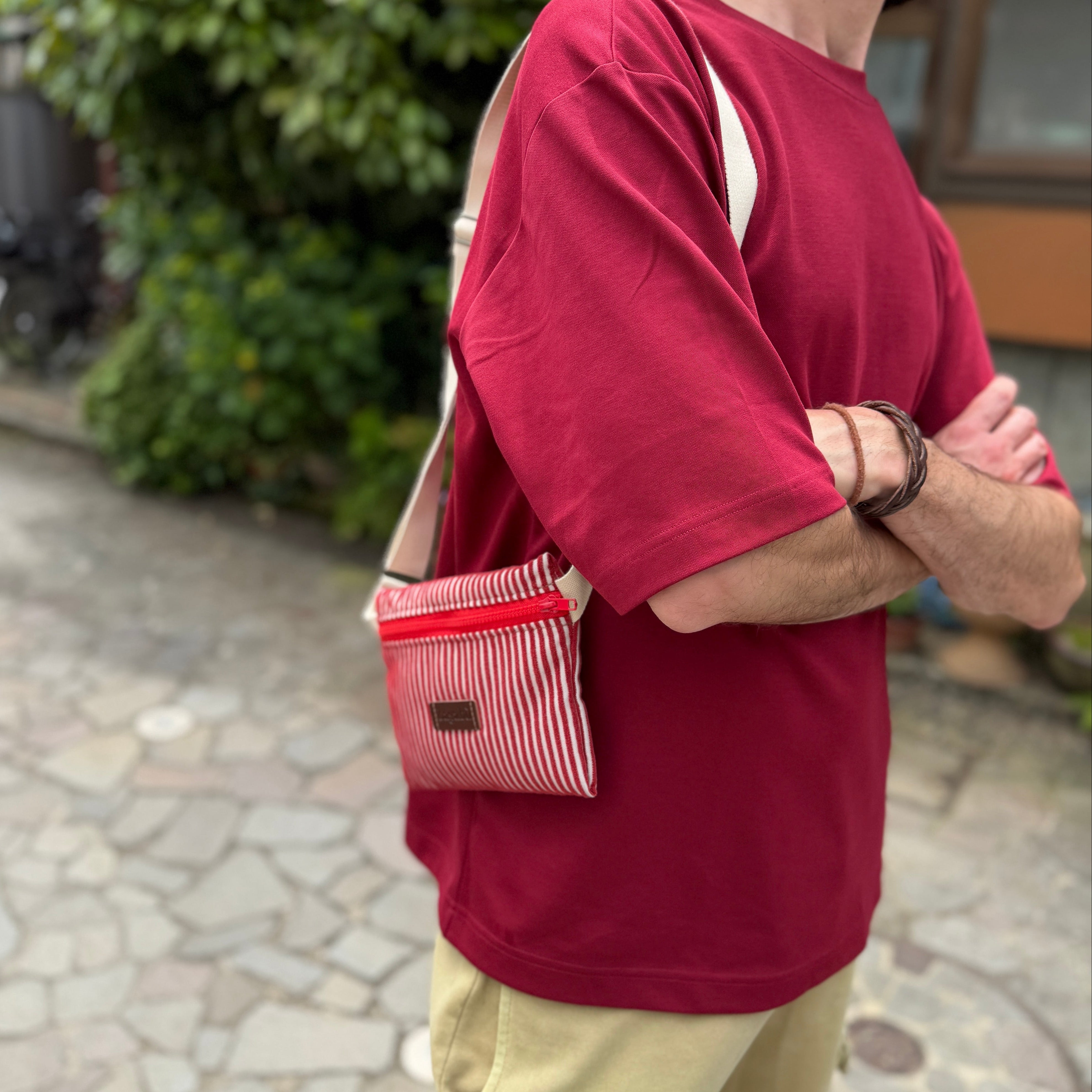 red belt bag