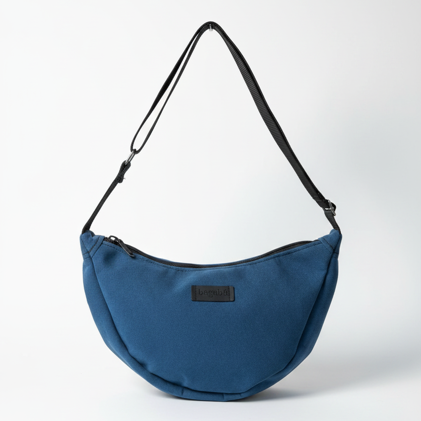 space blue banana bag