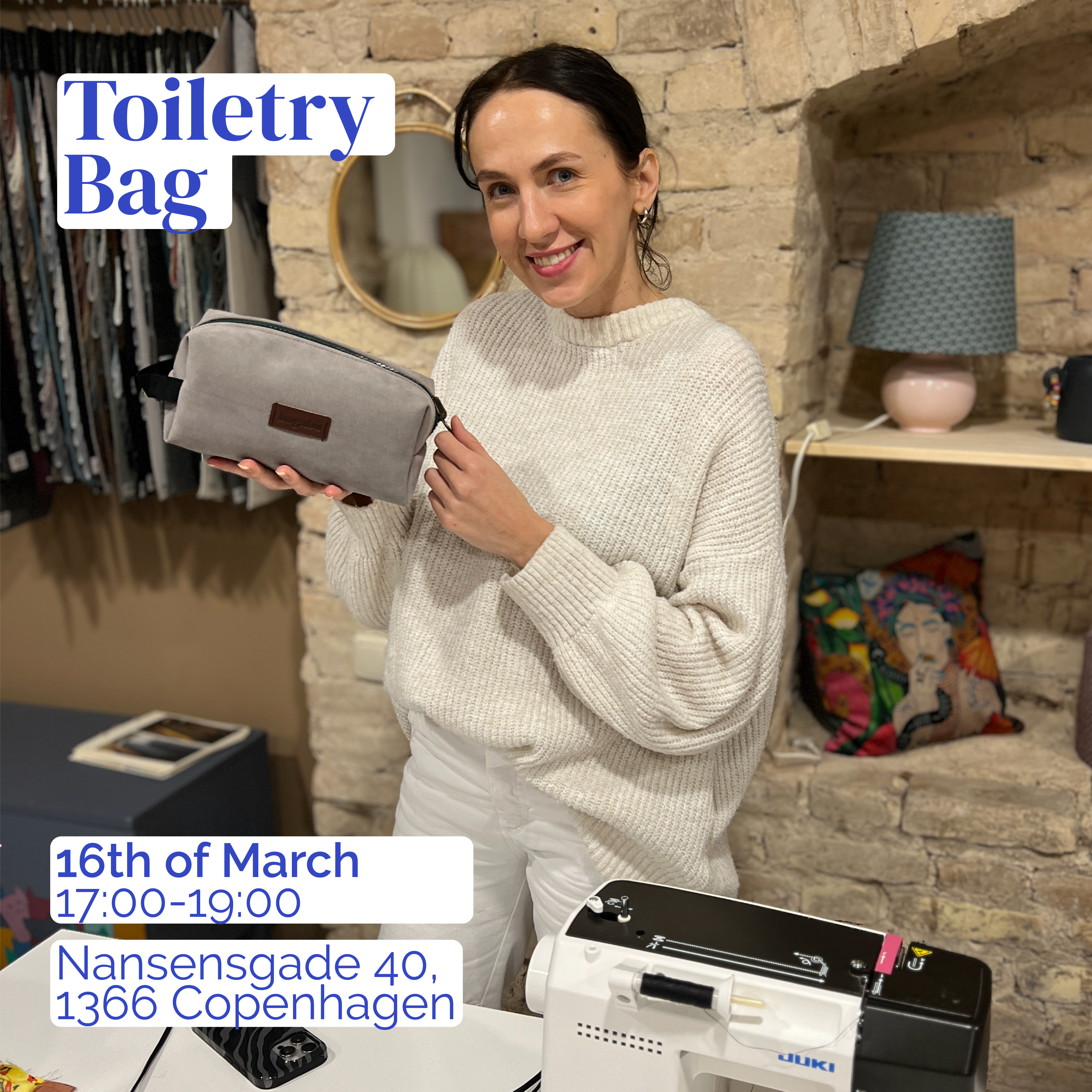 Workshop: Design and Sew Your Own Toiletry (16/03 Copenhagen)