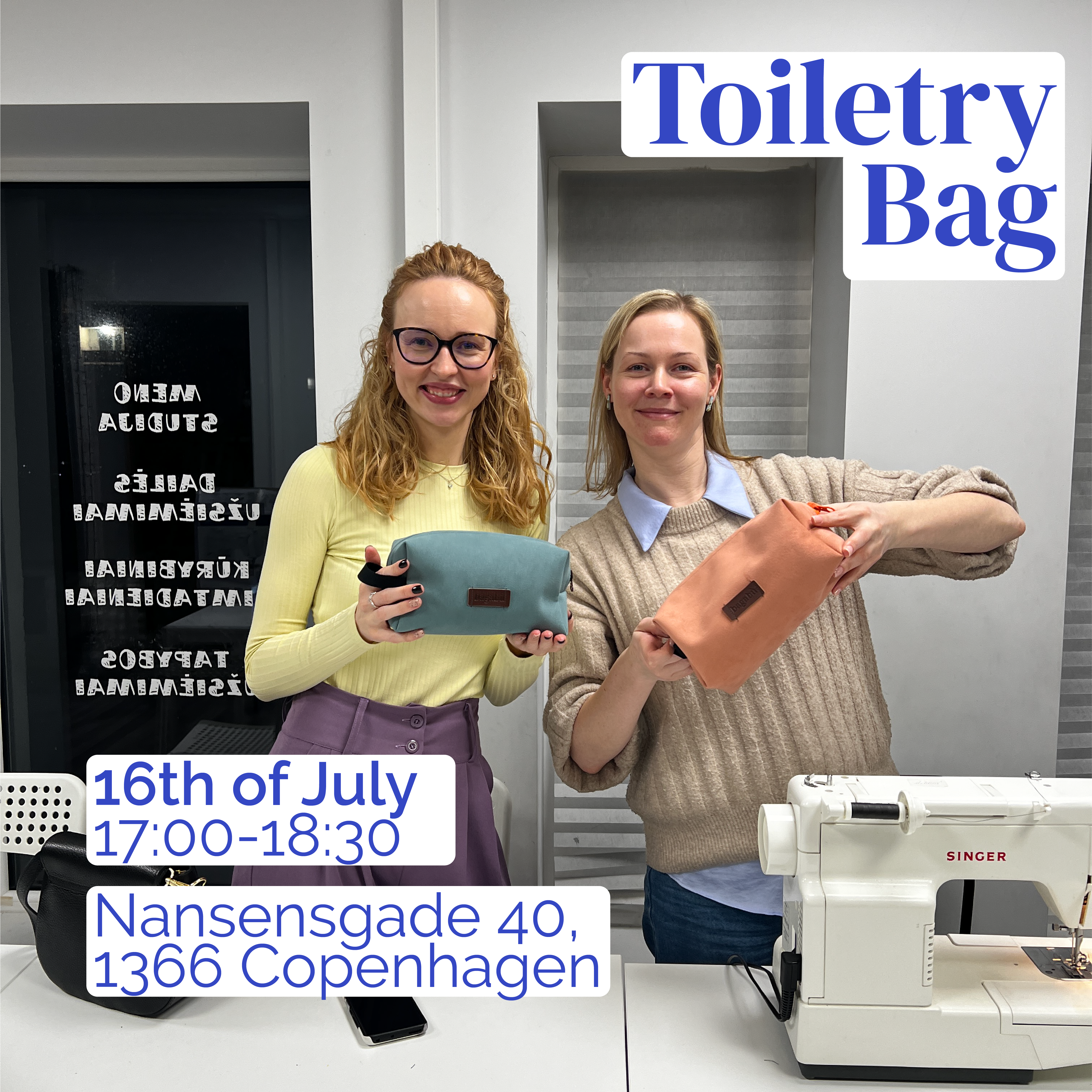 Workshop: Design and Sew Your Own Toiletry (16/07 Copenhagen)