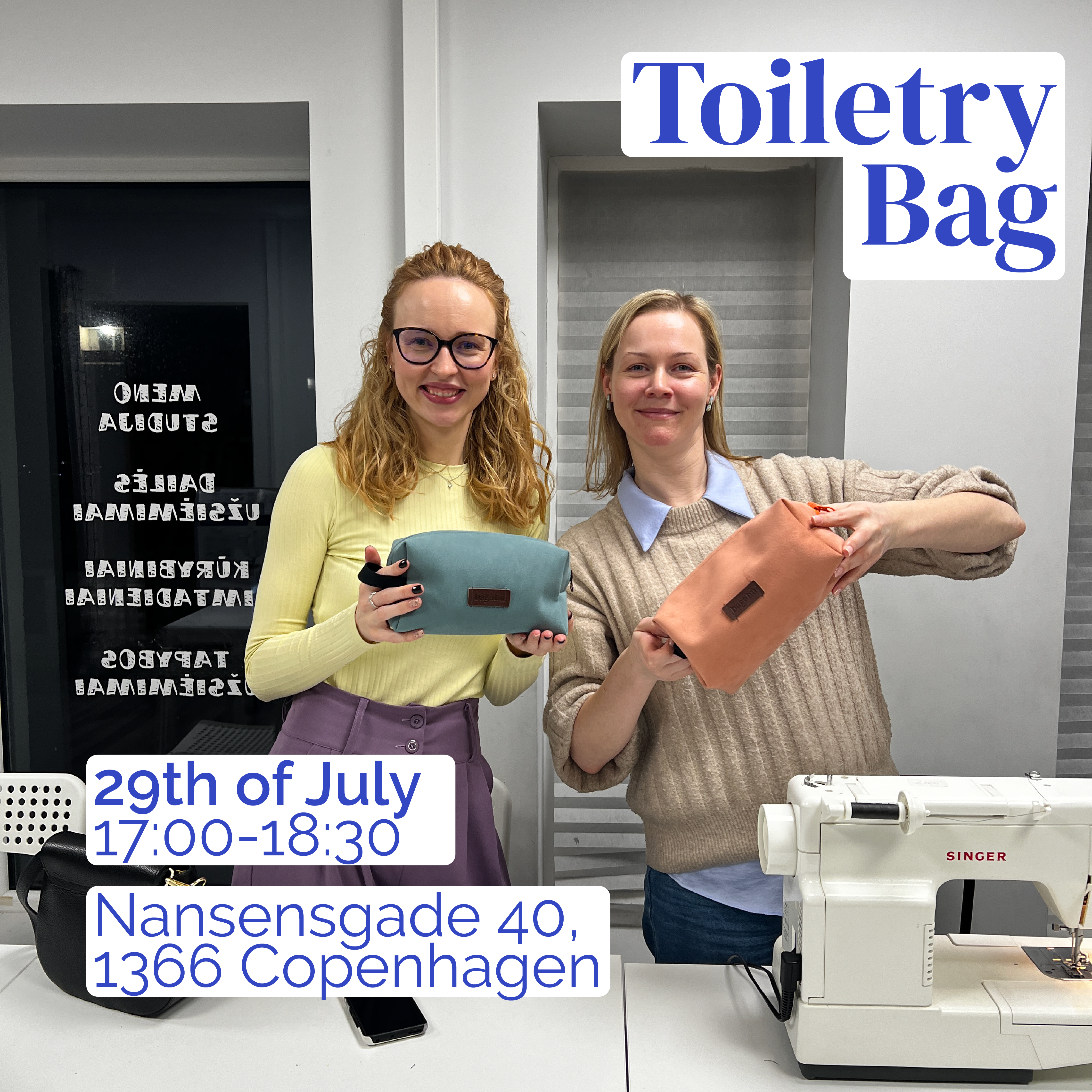 Workshop: Design and Sew Your Own Toiletry (29/07 Copenhagen)