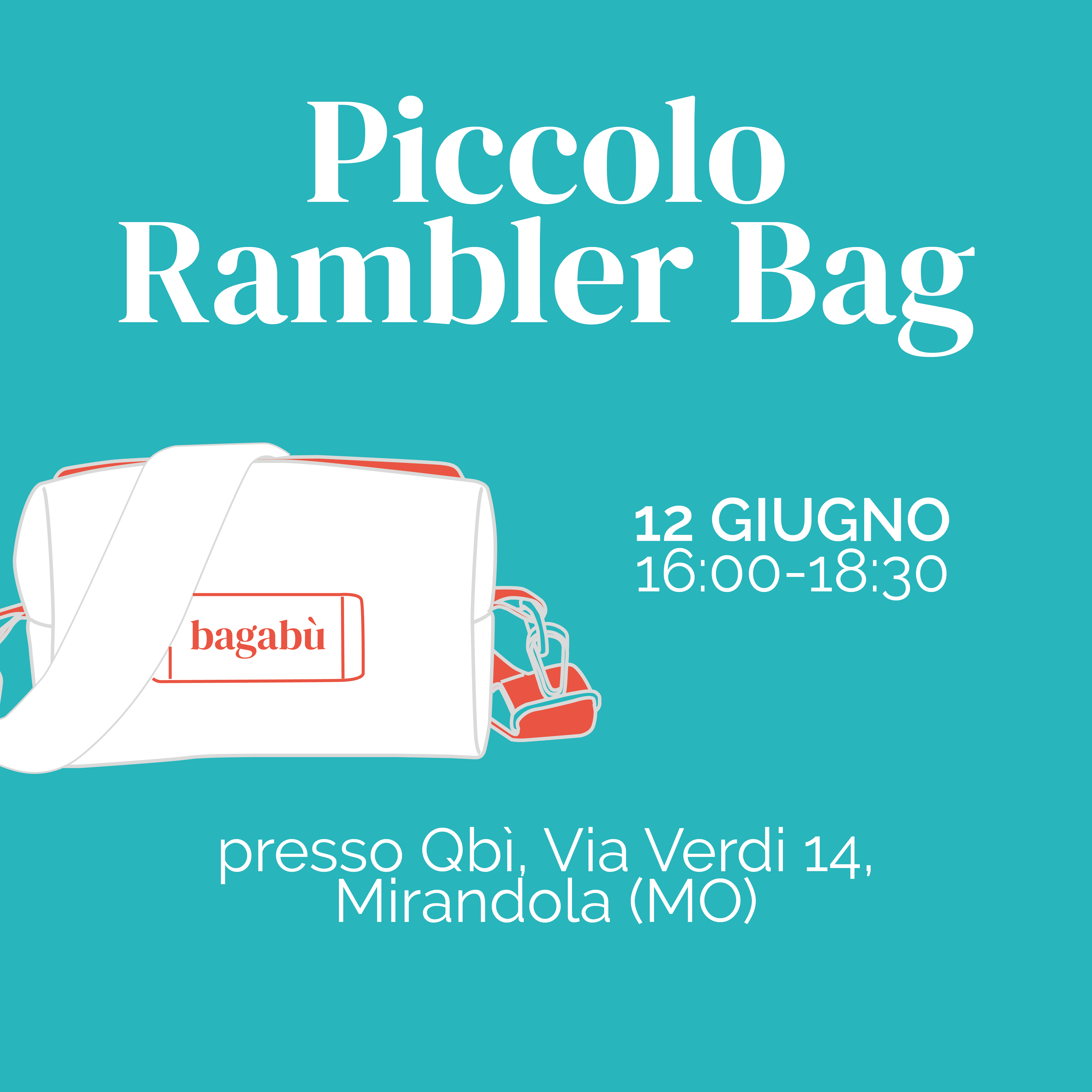 Primo Workshop - Borsa Piccolo Rambler (12/06 - Qbì)