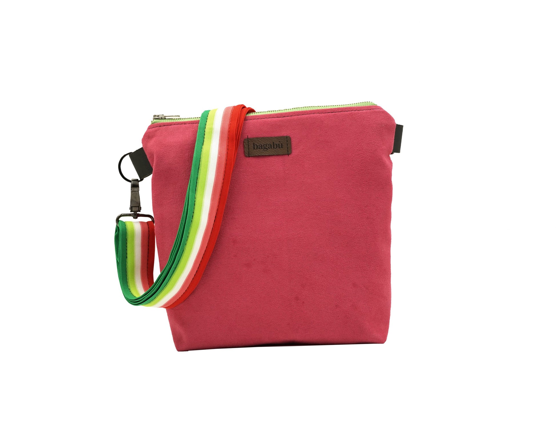 raspberry shoulder bag