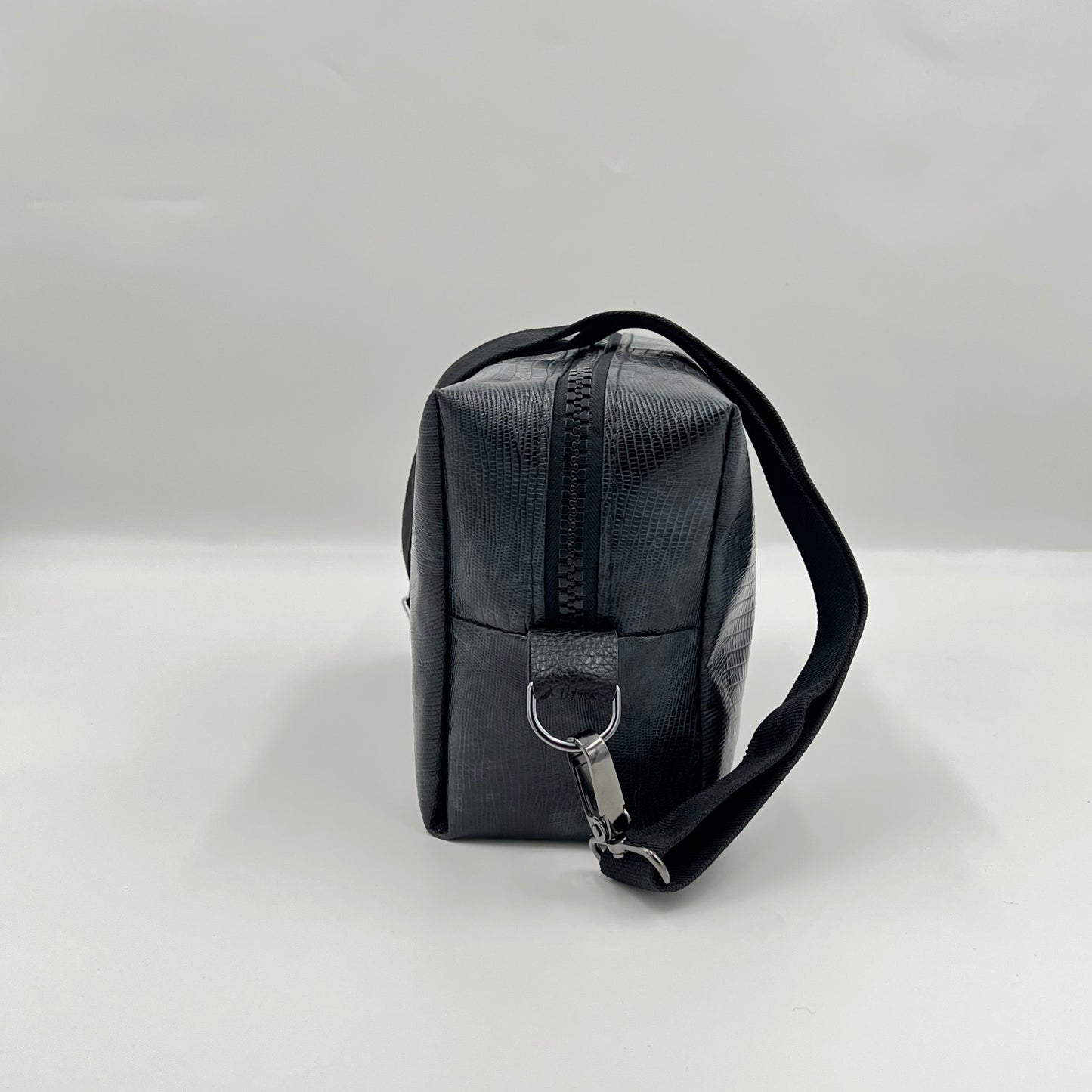 black eco leather bag