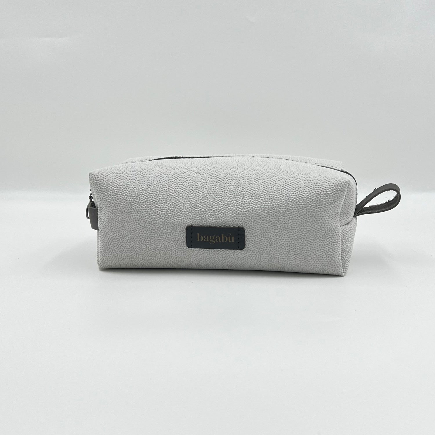 white toiletry bag