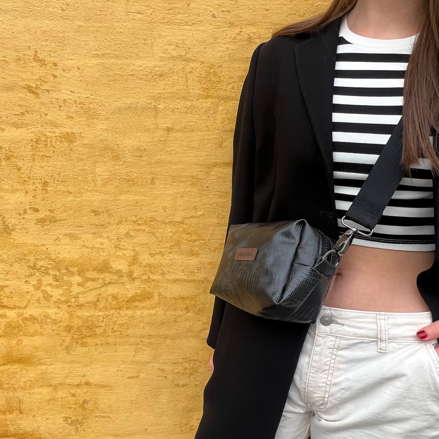 eco leather black bag