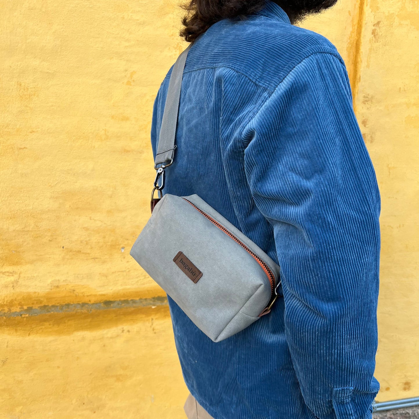 light gray small bag