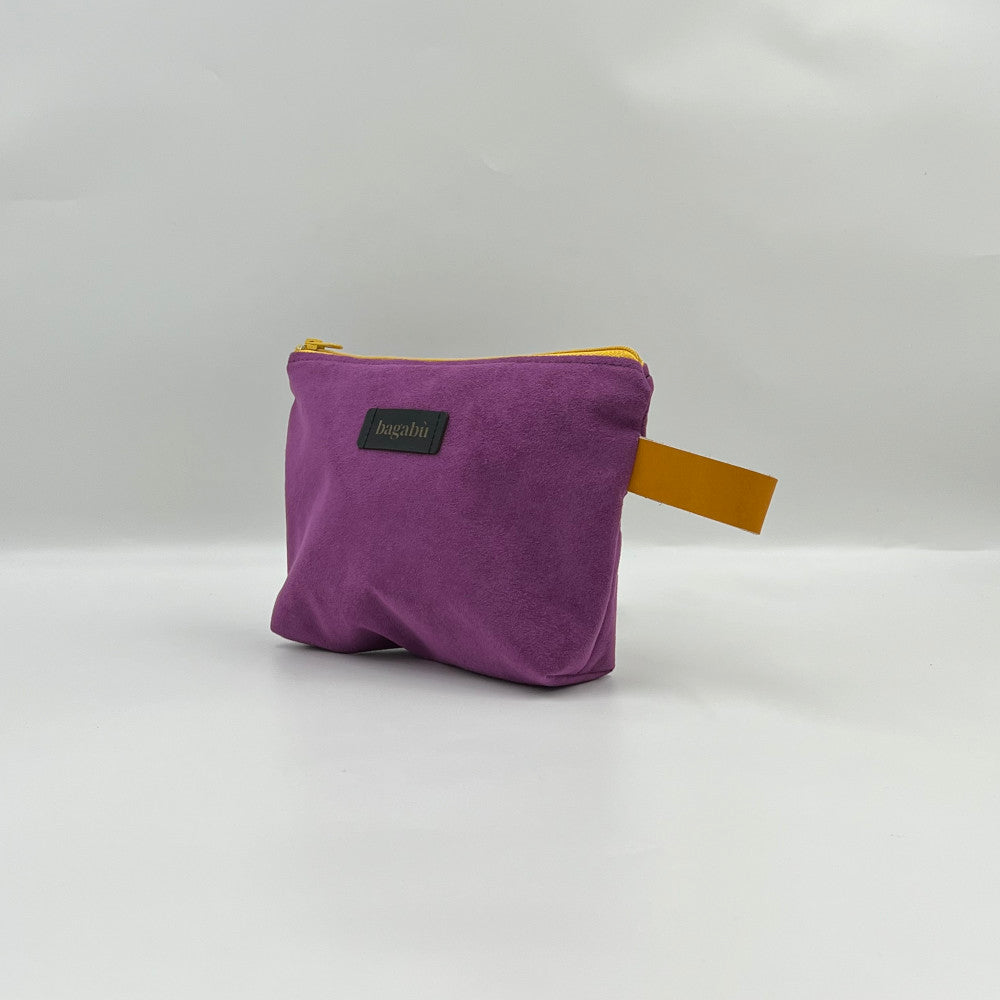 purple mini toiletry bag